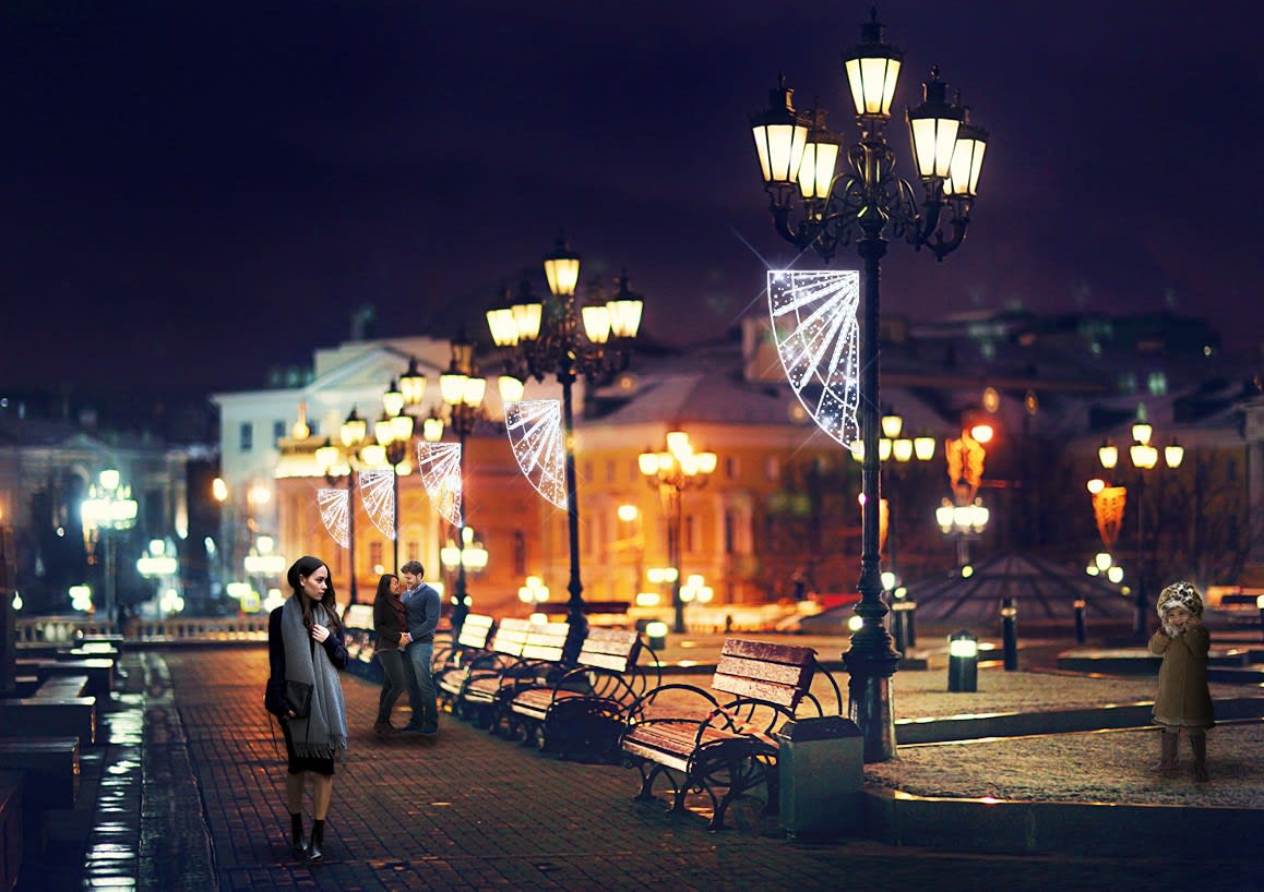 Blachere - Décor TWIST POTEAU LIGNE BLANC PUR RECYPRINT LED