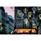 Blachere - Microlight+ Suspension sphère ø60cm - 144 led blanc pur- câble PVC blanc