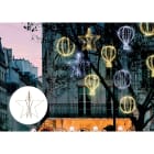 Blachere - Microlight+ Suspension ÉTOILE ø60cm- 88 led blanc chaud- câble PVC blanc