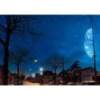 Blachere - Décor JUPITER POTEAU LIGNE BLEU RECYPRINT LED