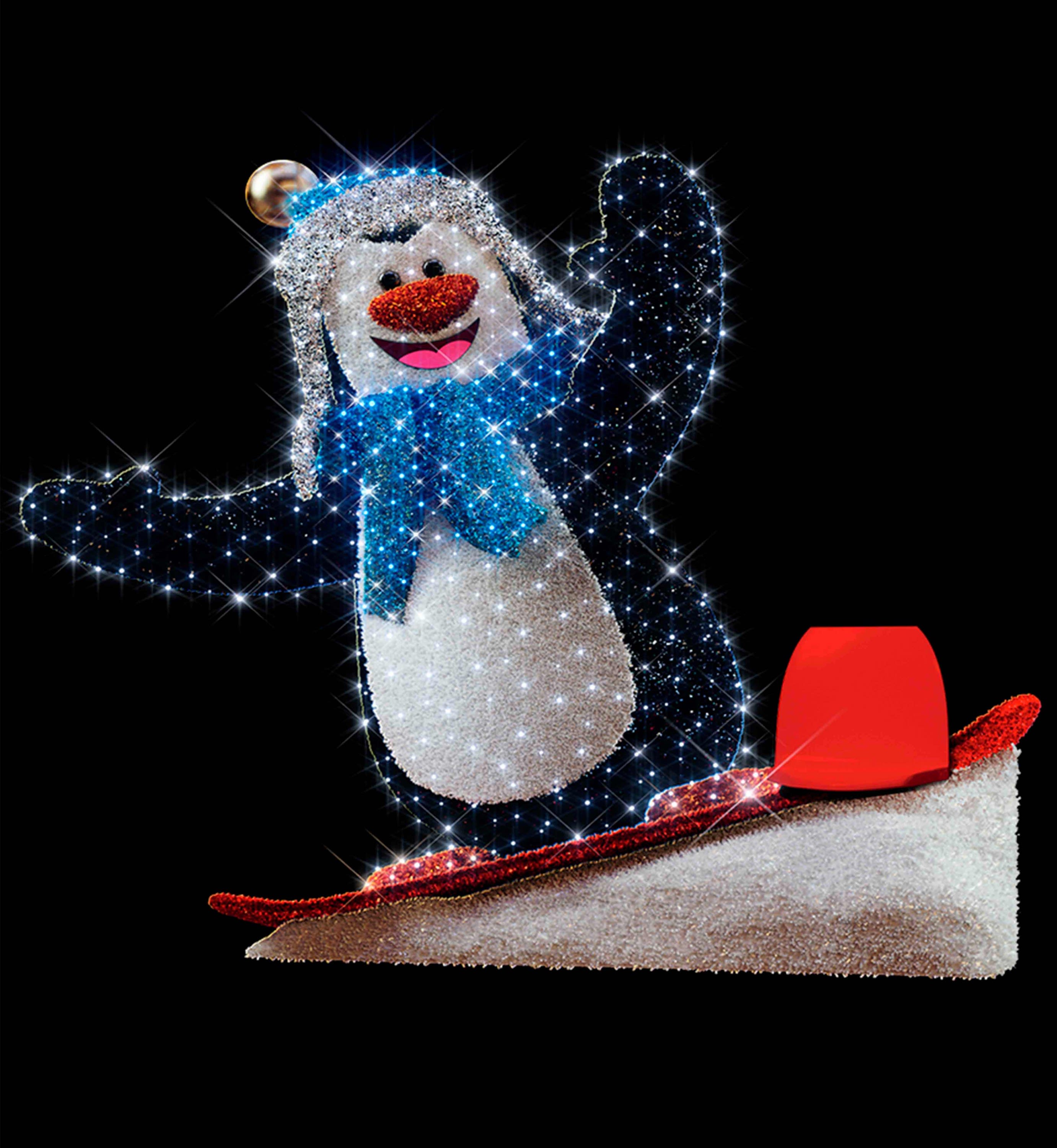 Blachere - Décor MARLEY PINGOUIN BLANC PUR LED 3D