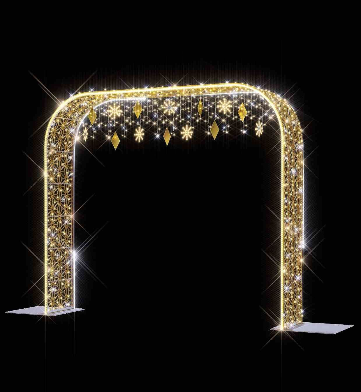 Blachere - Décor GOLD ARCH  ARCHE GOLD BLANC CHAUD LED 3D