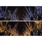 Blachere - Guirlande Duo Colors® led-230V-20m 128 led blanc chaud/blanc pur + 32 flash