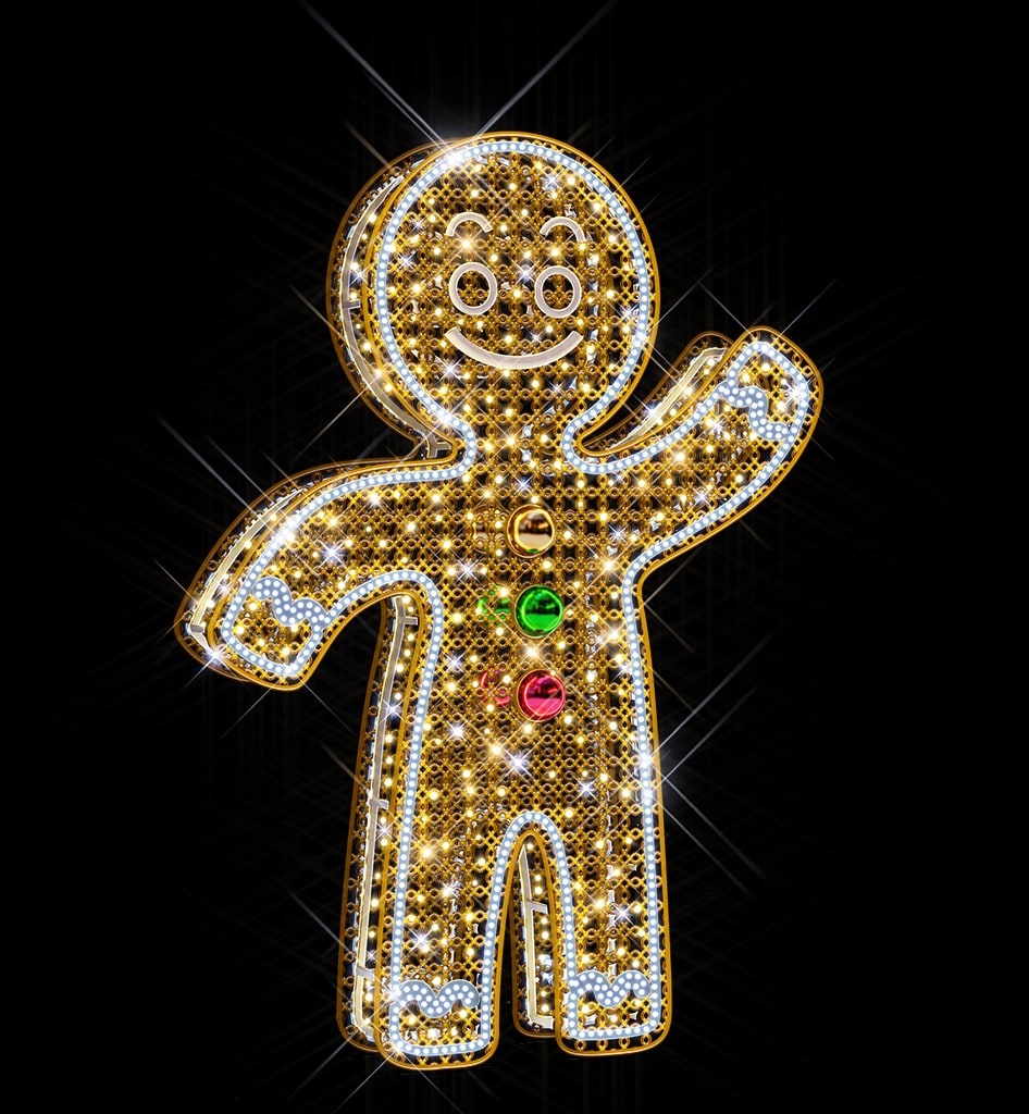 Blachere - Décor MANALA BONHOMME BLANC CHAUD RECYPRINT LED