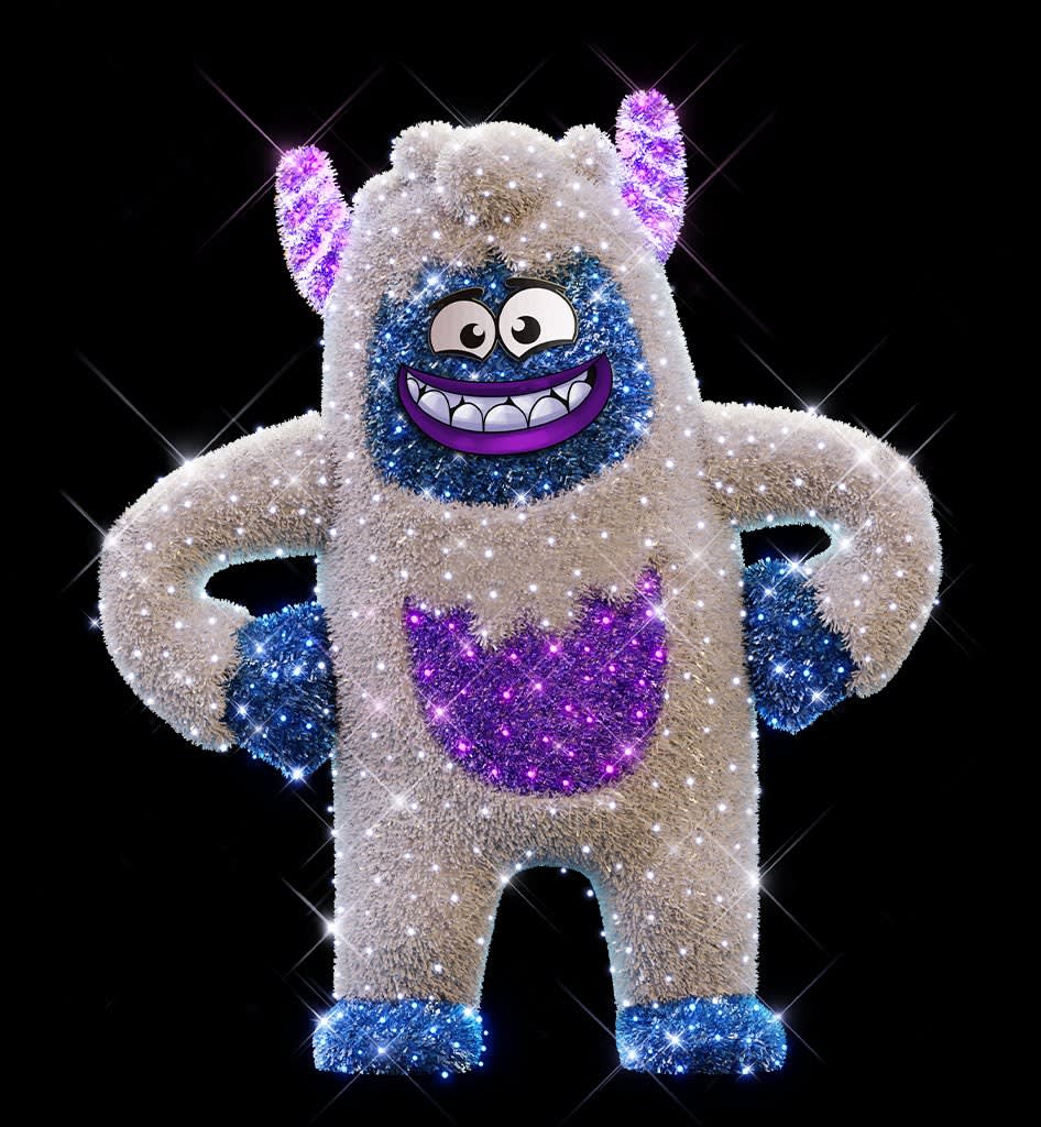 Blachere - Décor GARY YETI BLANC PUR LED ANIMATION
