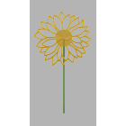 Blachere - Décor PIX FLOWER3 - PIQUES JAUNE BIOPRIN PIQUES JAUNE BIOPRINT