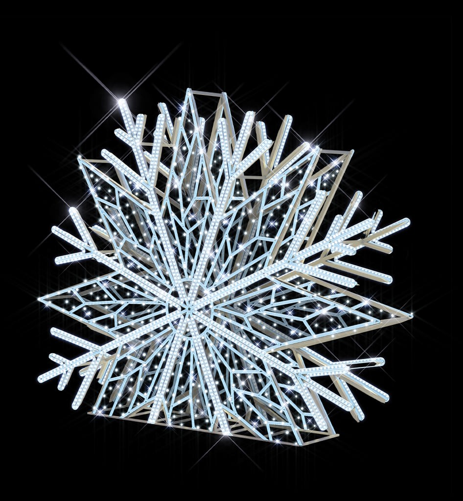 Blachere - Décor KRYS FLOCON BLANC PUR RECYPRINT LED