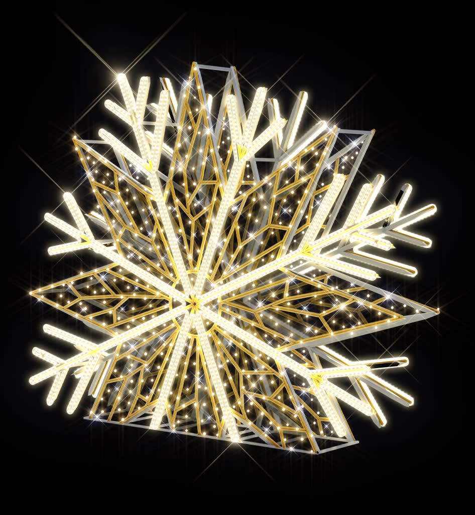 Blachere - Décor KRYS FLOCON BLANC CHAUD RECYPRINT LED 3D