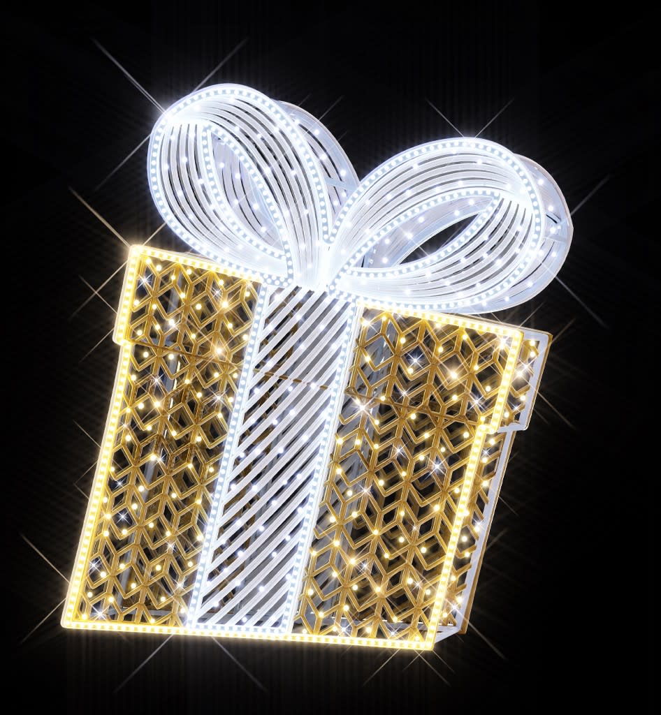 Blachere - Décor CLEO CADEAU BLANC CHAUD RECYPRINT LED 3D