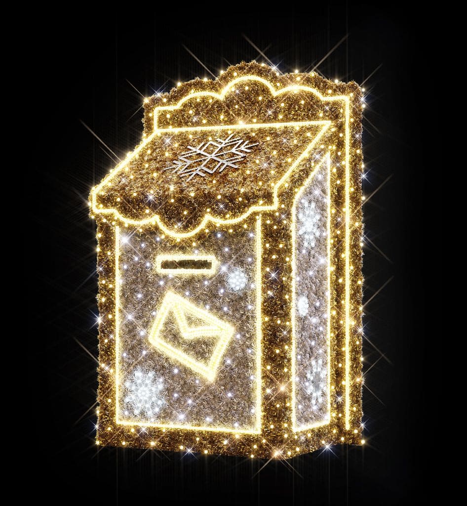 Blachere - Décor TRADI BOX BOITE AU LETTRE BLANC CHAUD LED 3D
