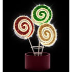 Blachere - Décor LOLLIPOP BOUQUET SUCETTE BLANC PUR LED 3D