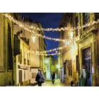 Blachere - Guirlande LED Blc chd&Flash-6m-câble blc 300 led blanc chaud +60 flash blanc pur