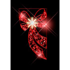 Blachere - Décor poteau NOEUD ECLATANT ROUGE