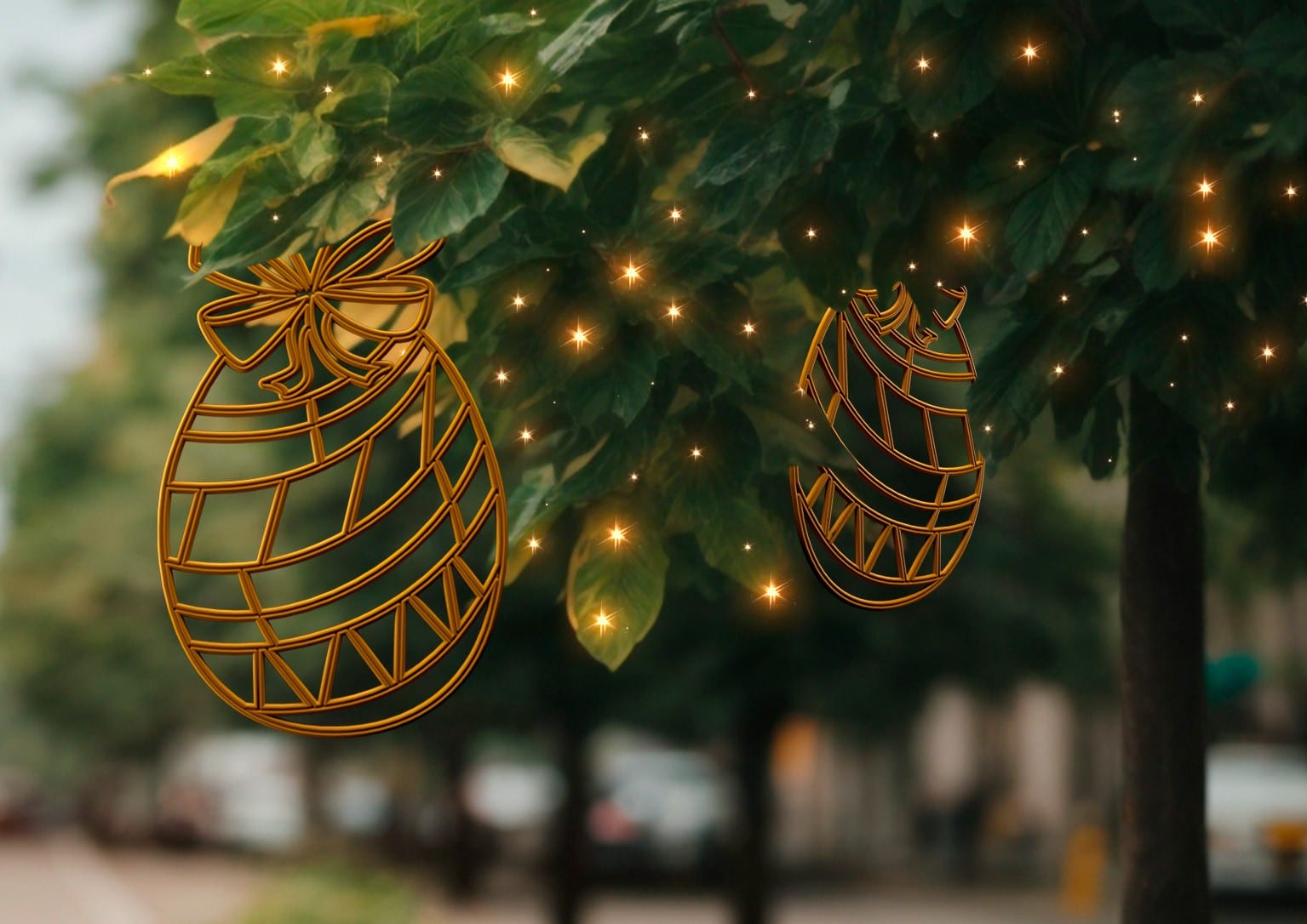 Blachere - Décor CHOCO1 SUSPENSION 2D OEUF OR BIOPRINT