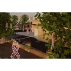 Blachere - Décor suspension OCTO1 SUSPENSION 2D RUBAN ROSE BIOPRINT