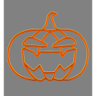 Blachere - Décor suspension HALLO1 SUSPENSION 2D CITROUILLE ORANGE BIOPRINT
