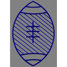 Blachere - Décor suspension SPORT2 SUSPENSION 2D RUGBY BLEU BIOPRINT