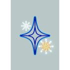 Blachere - Décor ROMAN UNIT SUSPENSION ECLAT BLEU RECYPRINT LED