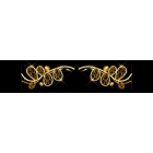 Blachere - Décor GRACE DOUBLE TRANSVERSAL VEGETAL BLANC CHAUD RECYPRINT LED