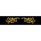 Blachere - Décor GRACE DOUBLE TRANSVERSAL VEGETAL BLANC CHAUD RECYPRINT LED
