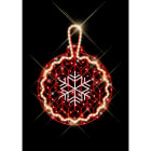 Blachere - Décor suspension COSY BALL UNIT SUSPENSION BOULE ROUGE RECYPRINT LED