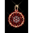 Blachere - Décor suspension COSY BALL UNIT SUSPENSION BOULE ROUGE RECYPRINT LED