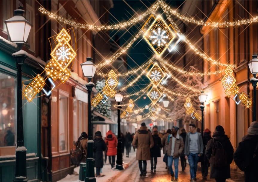 Blachere - Décor QUADRILLE UNIT SUSPENSION QUADRILLE BLANC CHAUD RECYPRINT LED