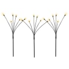 Blachere - PIQUETS LUCIOLES SOLAIRE 3V - L:1.6m x H:65cm - 18 LED blanc chaud