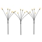 Blachere - PIQUETS LUCIOLES SOLAIRE 3V - L:1.6m x H:65cm - 18 LED blanc chaud