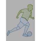 Blachere - Décor FOOTLINE - JOUEUR FOOT JOUEUR FOOT VERT BIOPRINT