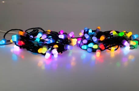 Blachere - 2x64 pixels = Total 128 pixels - 2x6.5m-câble pvc noir + cable nylon noir