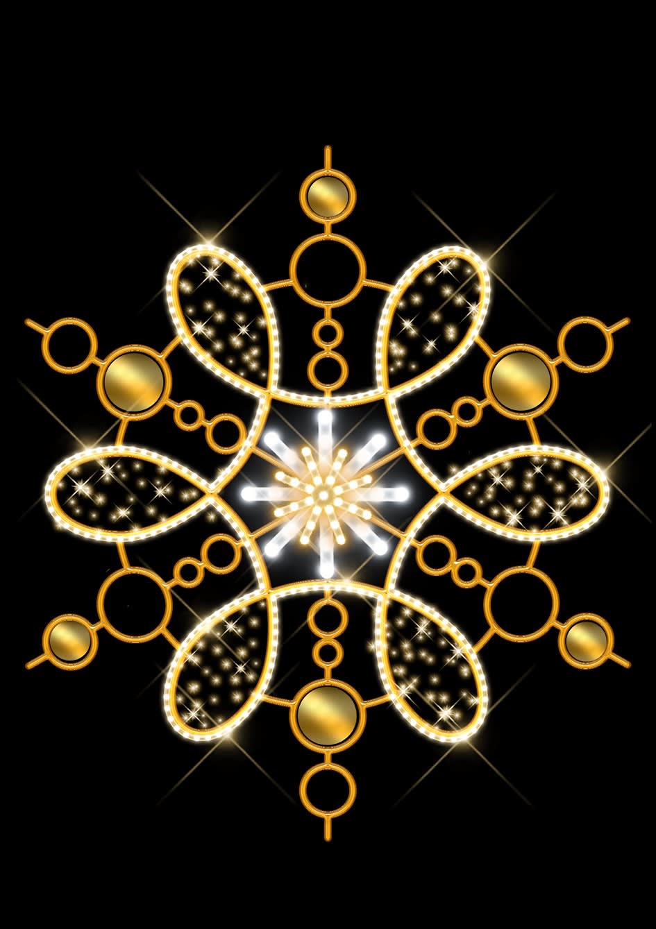 Blachere - GRAND FLOCON CRISTAL BLANC CHAUD