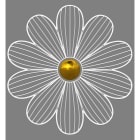 Blachere - 3 SUJETS FLEURS individuels à suspendre en print non lumineux