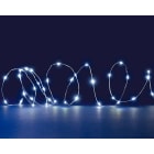 Blachere - Guirlande micro LED à piles - 150 micro led blanc pur - 7,5m - 8 fonctions