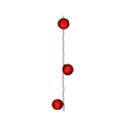 Blachere - GLDE BOULE VELOURS ROUGE-3,40m