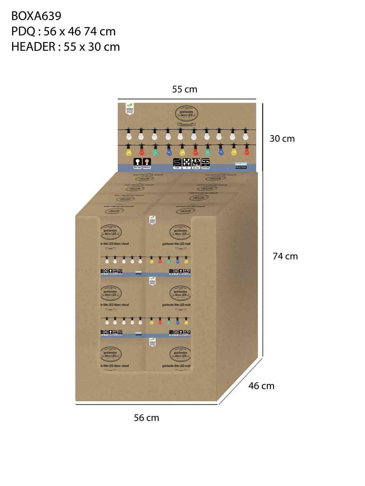 Blachere - BOX GLDS FETE SMD LED - 24pcs