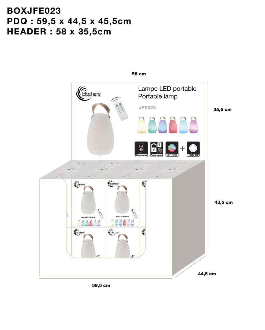 Blachere - BOX 24 LAMPES NOMADES