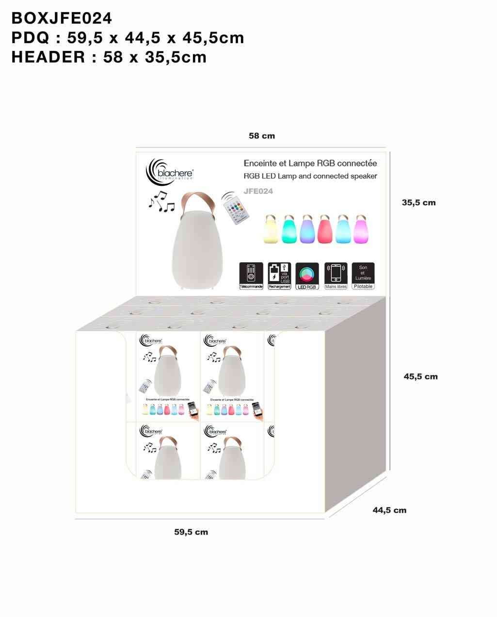 Blachere - BOX 24 LAMPES ENCEINTES NOMADE