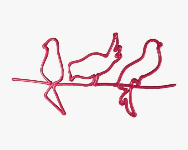 Blachere - MOTIF OISEAUX 2D - 50cm x 25cm