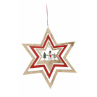 Blachere - eTOILE a SUSPENDRE - dia. 25,5cm - bois - usage interieur