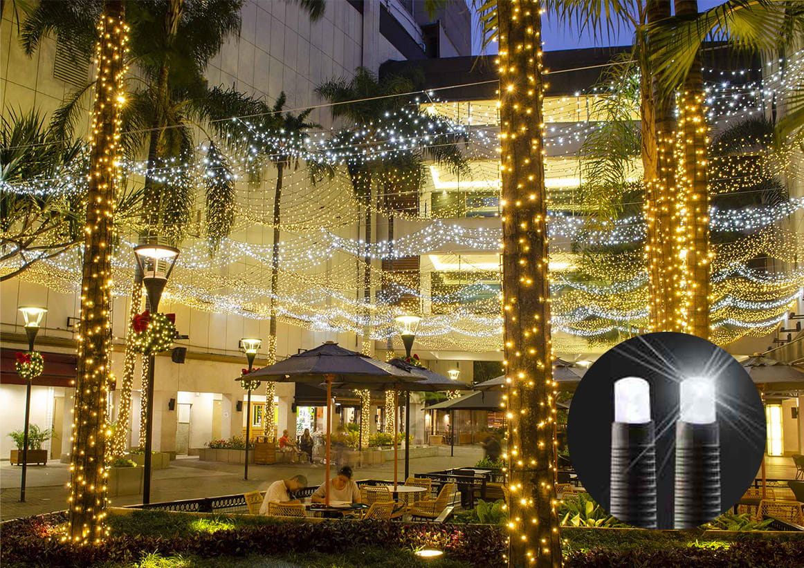 Blachere - Rideau led+ et flash-230V-2x10 690 led blanc pur et 360 slow flash