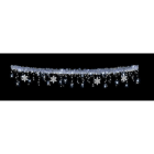 Blachere - Guirlande sapin blanc 4,50m (1 stalactite180led blc pur 24flash et flocons) 230V