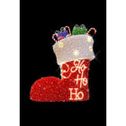 Blachere - Décor XMAS BOOTS WITH BOXES BOTTE BLANC CHAUD LED 3D à poser au sol