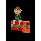 Blachere - Décor JOHN LUTIN CADEAU BLANC CHAUD LED 3D à poser au sol