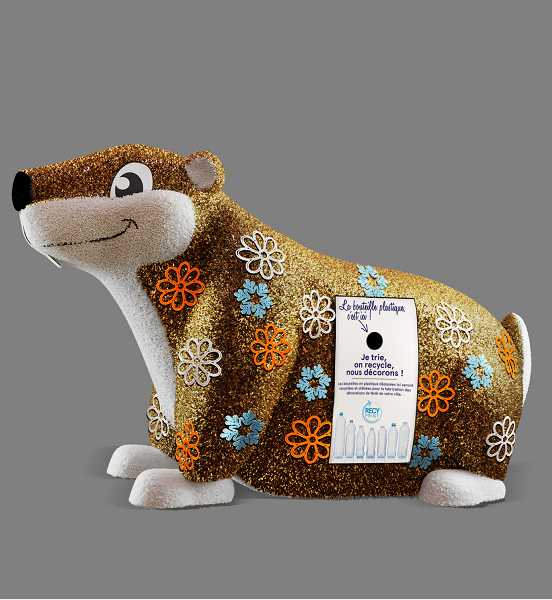 Blachere - Décor BERGAMOTE CONTENEUR MARMOTTE OR RECYPRINT