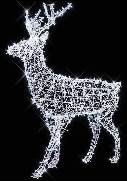 Blachere - Décor COMETE RENNE BLANC PUR LED 3D