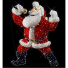 Blachere - Décor SANTA ROCK PÈRE NOEL CHANTEUR ROUGE LED