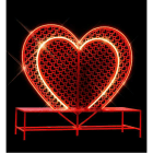 Blachere - Décor SELFIE LOVE C?UR BANC ROUGE LED 3D
