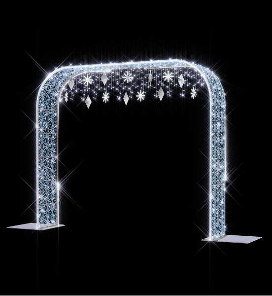 Blachere - Décor BLIZZARD ARCH ARCHE POLAIRE BLANC PUR LED