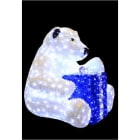 Blachere - Décor BABY BEAR OURS CADEAU BLANC PUR LED 3D
